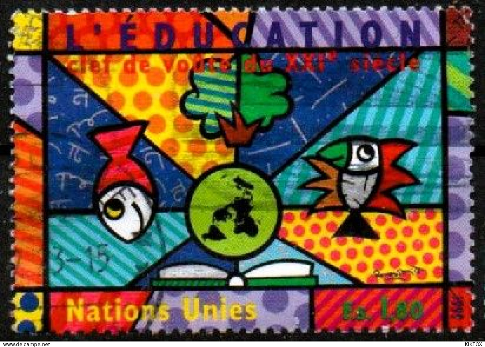 VEREINTE NATIONEN, UNO - GENF 1999, MI 383,   L'EDUCATION, GESTEMPELT, OBLITERE - Used Stamps