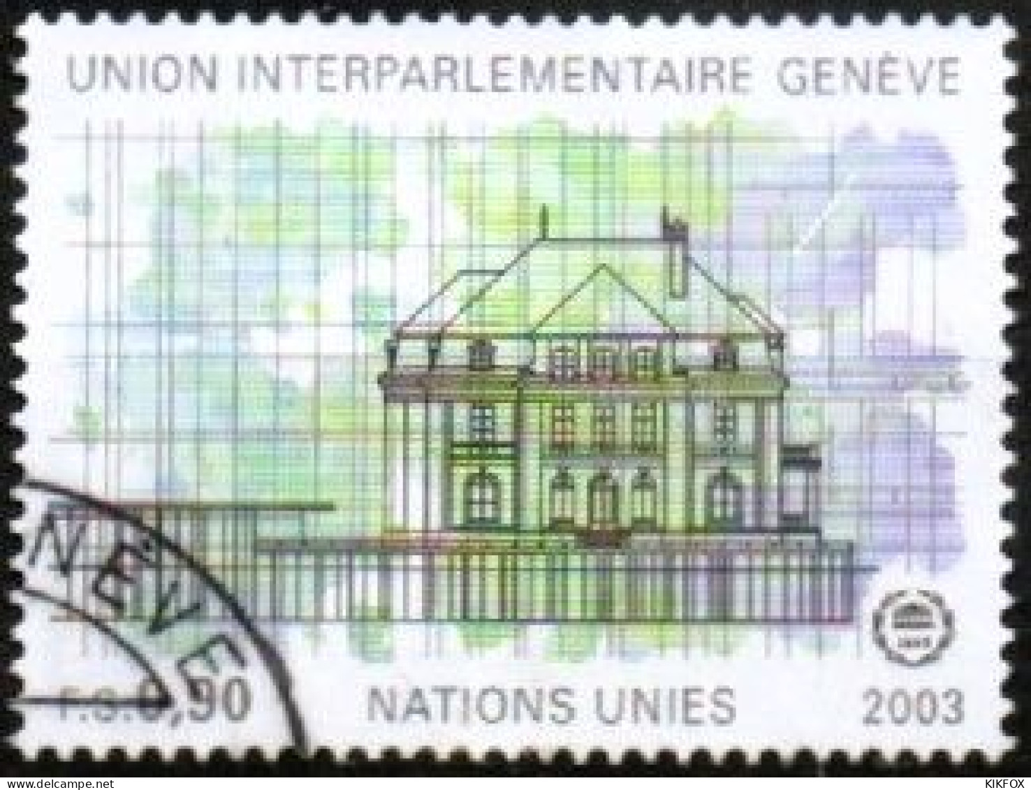 VEREINTE NATIONEN, UNO - GENF 2003, MI 465, UNION INTERPARLAMENTAIRE GENEVE, GESTEMPELT, OBLITERE - Used Stamps