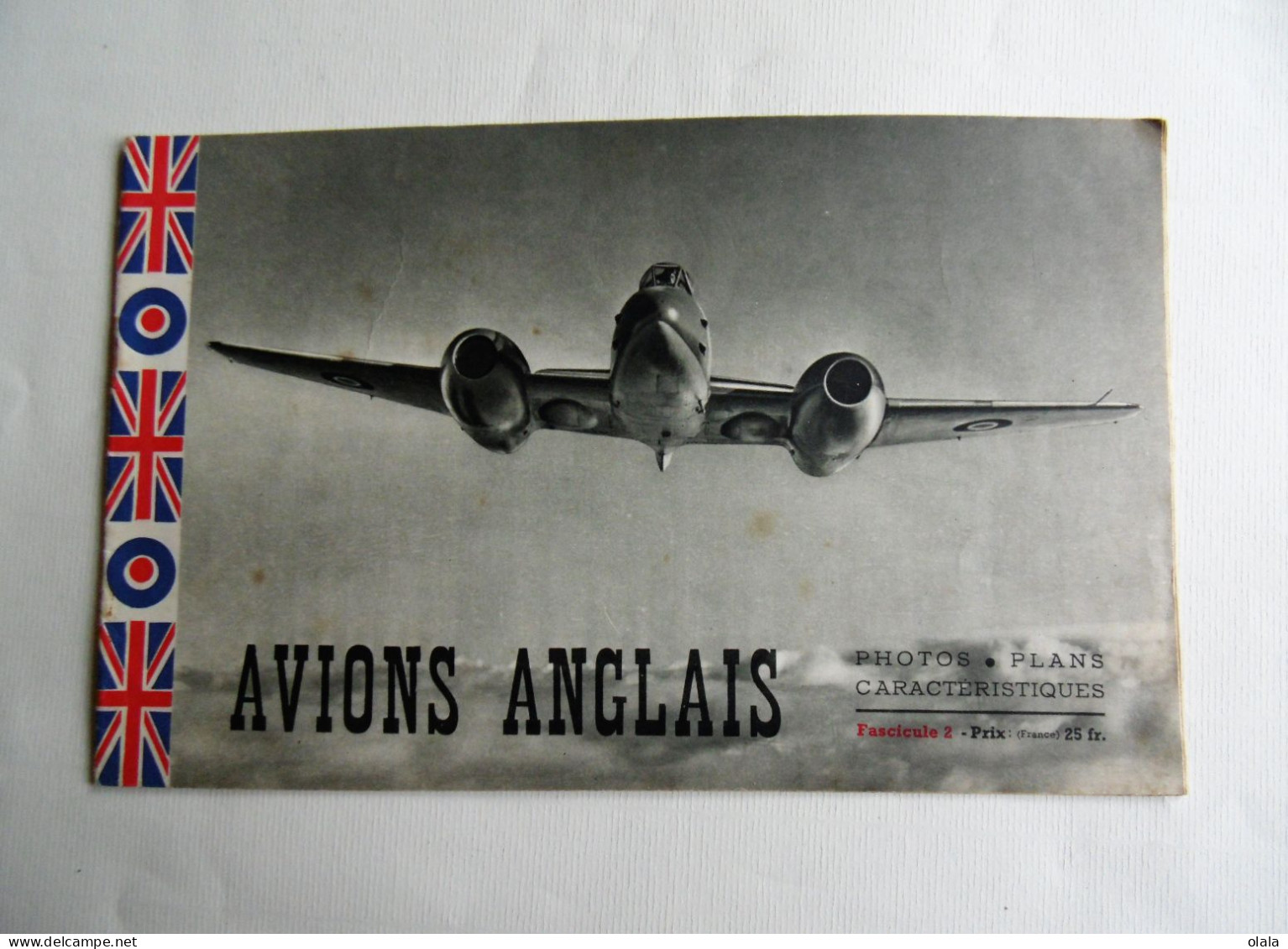 Avions Anglais Fascicule 2  Photos. Plans Caractéristiques 1946 - Aviazione