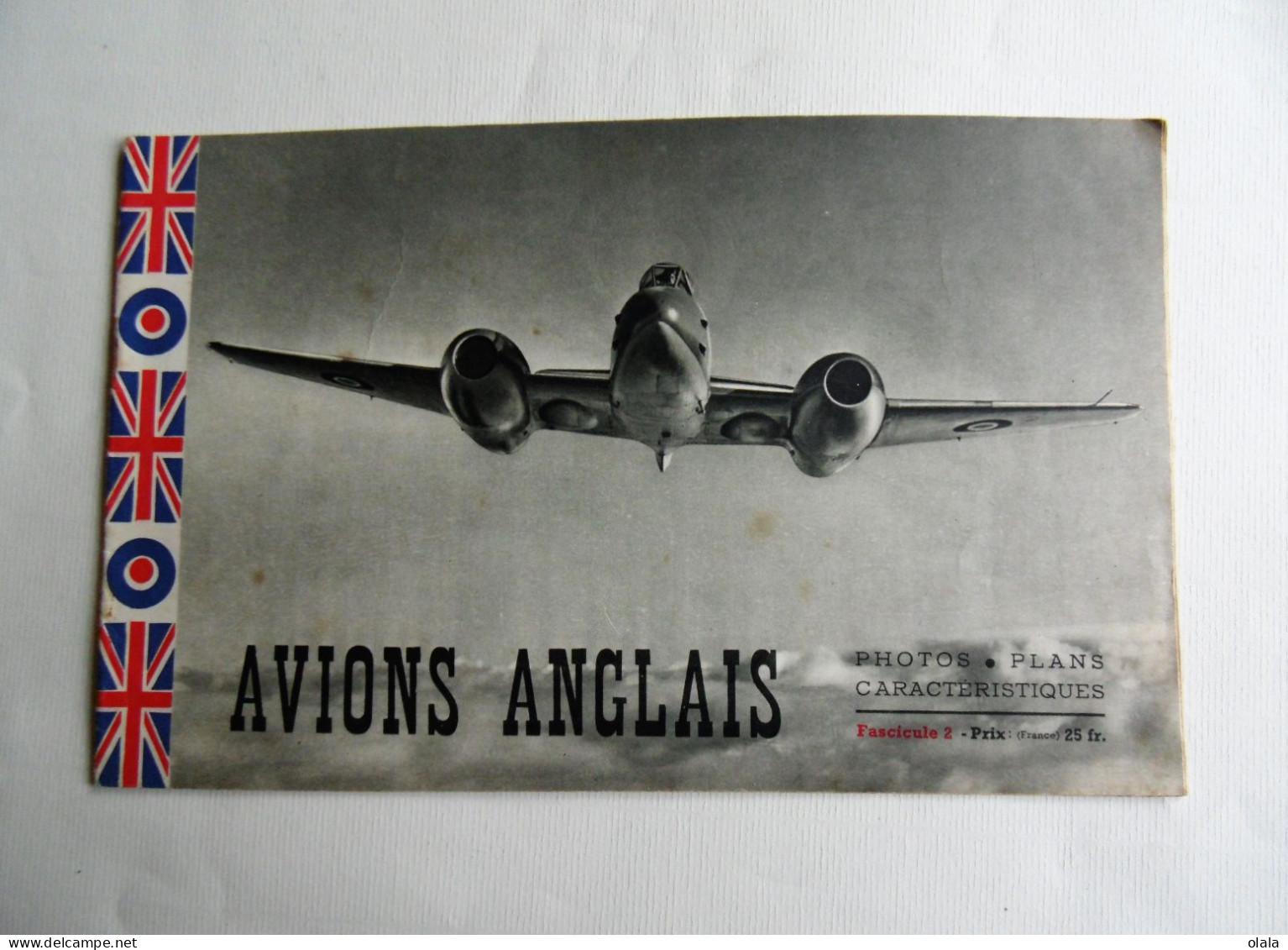Avions Anglais Fascicule 2  Photos. Plans Caractéristiques 1946 - Aviation