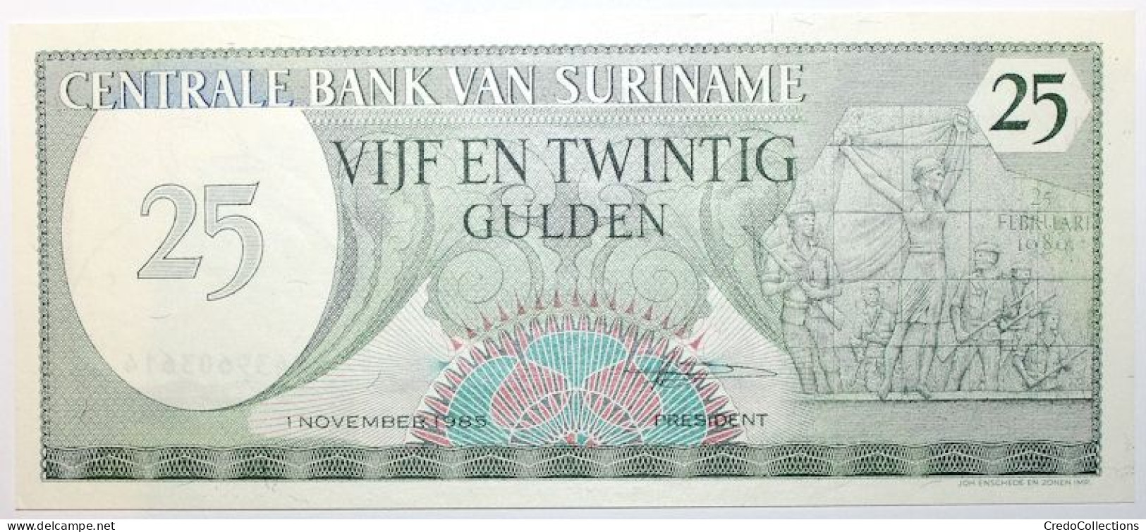 Surinam - 25 Gulden - 1985 - PICK 127b - NEUF - Surinam