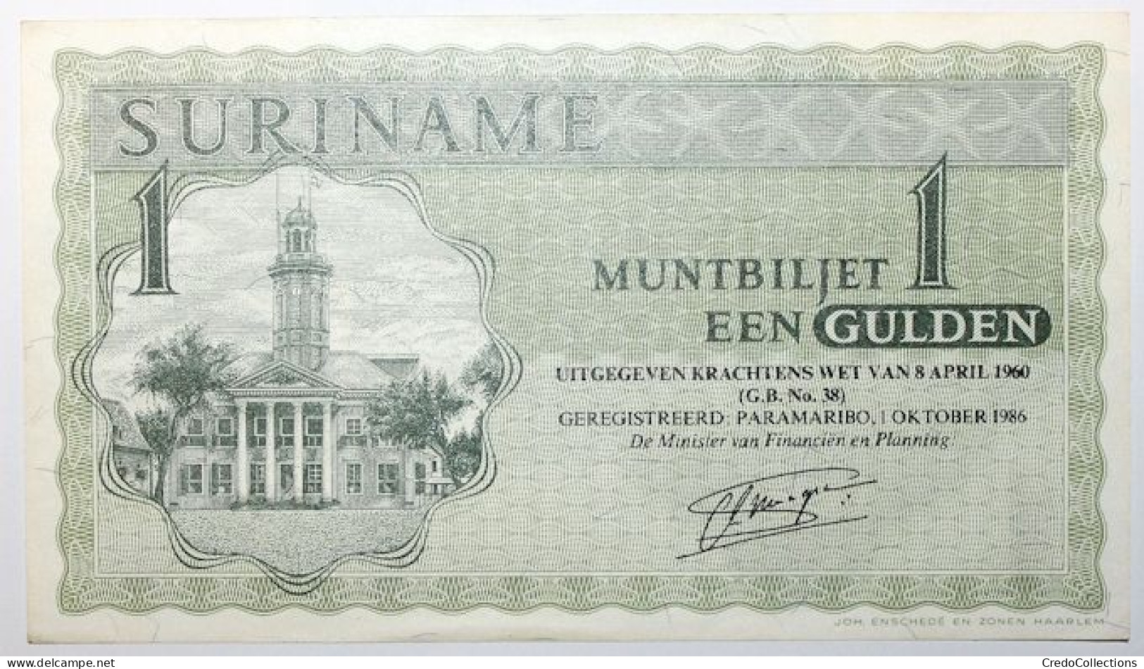 Surinam - 1 Gulden - 1986 - PICK 116i - SPL - Suriname