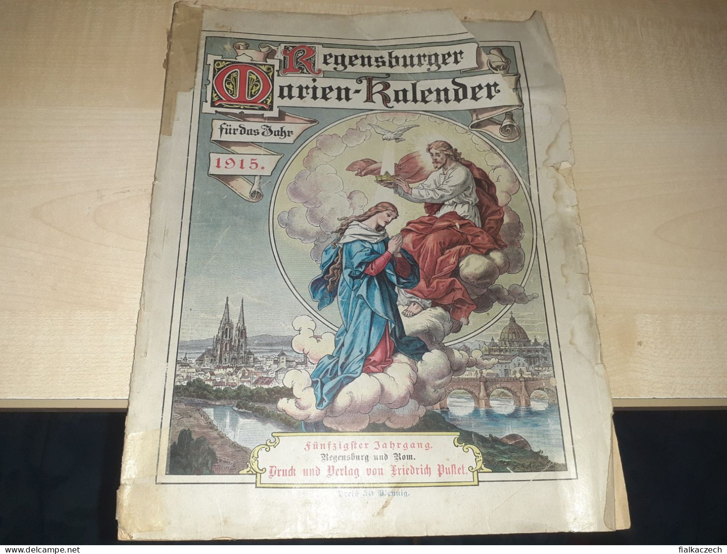 Regensburger Marien-Kalender, 1915, Regensburg Und Rom - Kalender