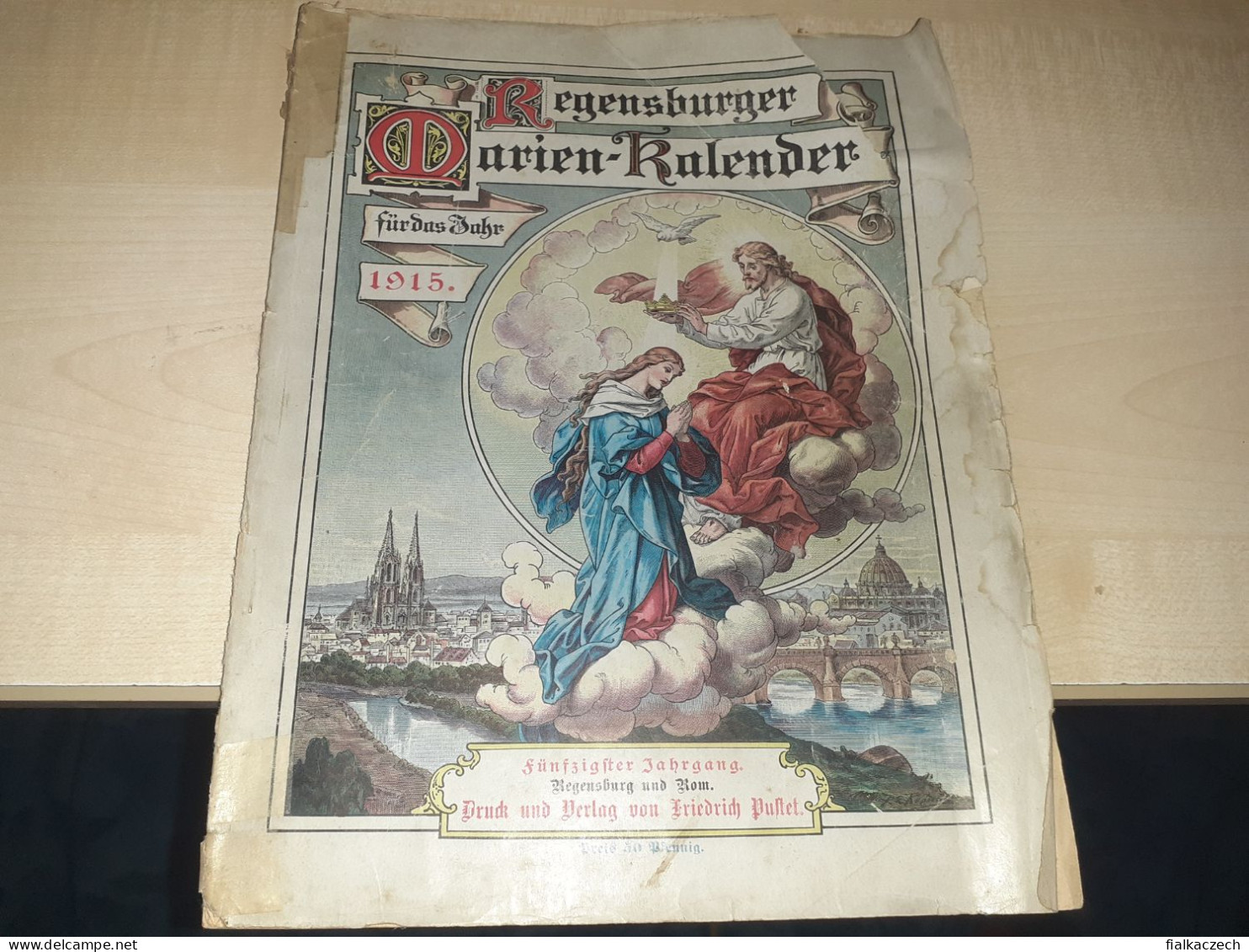 Regensburger Marien-Kalender, 1915, Regensburg Und Rom - Calendari