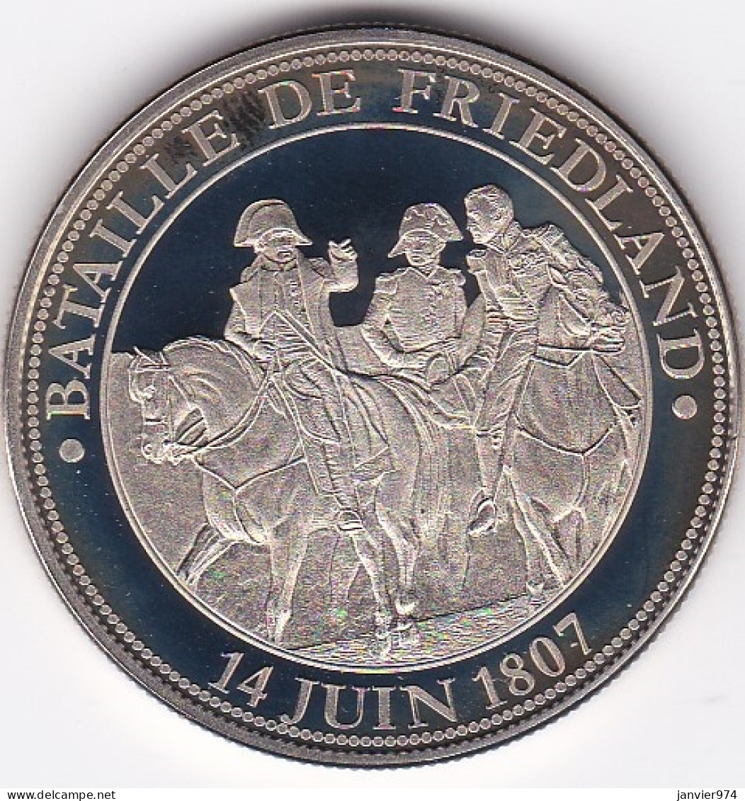 Medaille, Bataille De Friedland , Juin 1807,, Napoléon Bonaparte,  En Copper Nickel FDC - Royaux / De Noblesse