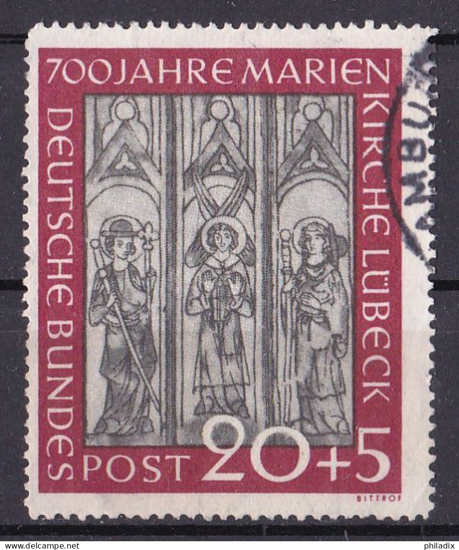 (140) BRD 1951 700 Jahre Marienkirche In Lübeck O/used (A1-51) - Gebraucht