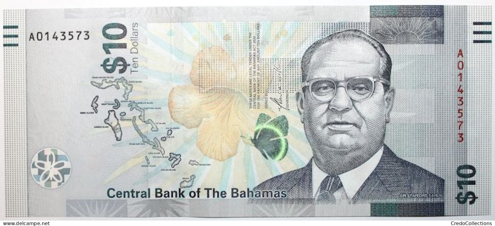 Bahamas - 10 Dollars - 2022 - PICK 87a - NEUF - Bahama's