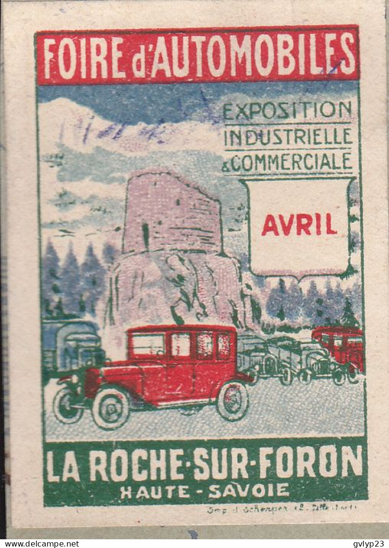 VIGNETTE SUR FRAGMENT / FOIRE D'AUTOMOBILES / LA ROCHE-SUR-FORON  HAUTE-SAVOIE 74 - Vignettes De Fantaisie