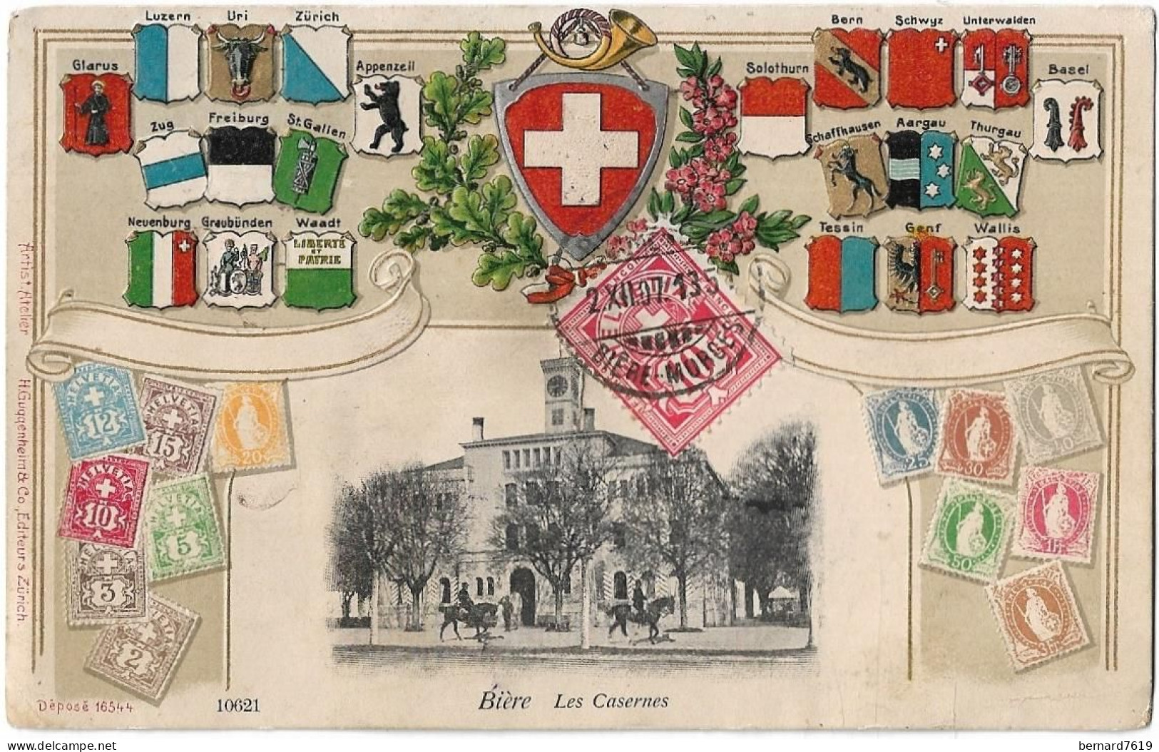 Suisse -  Biere Morges - Les Casernes -  Carte En Relief - Bière