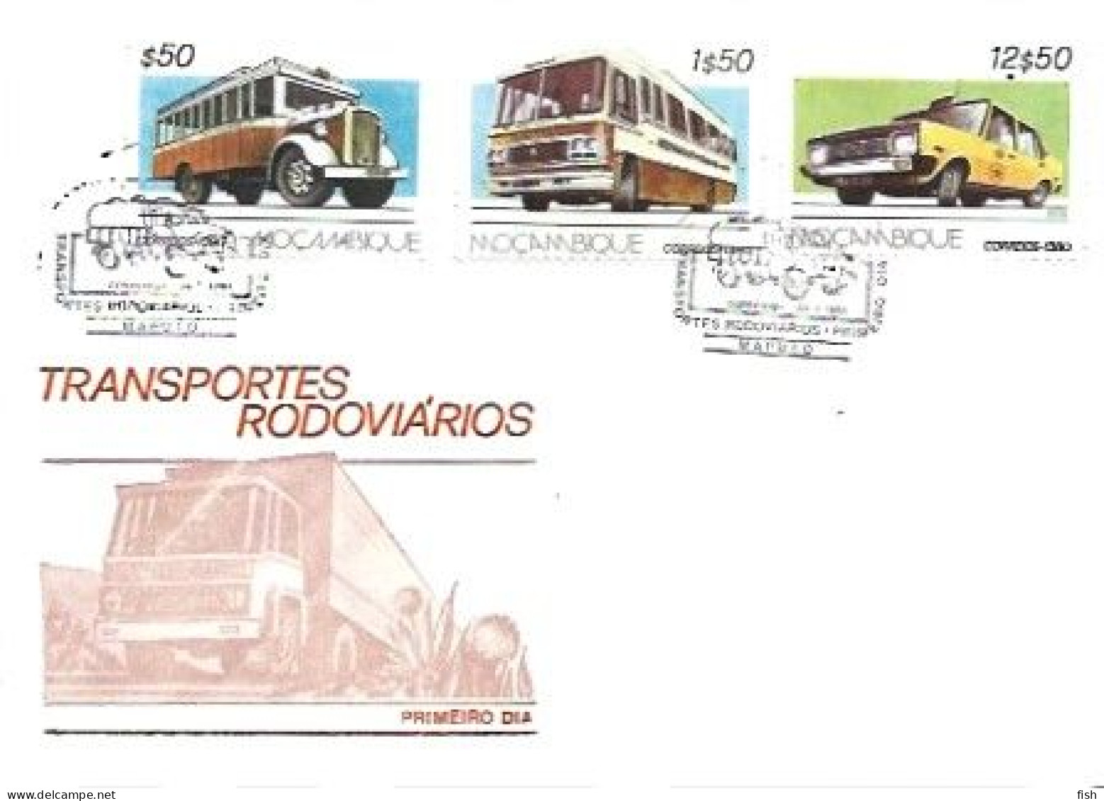 Mozambique  & FDC Transportes Rodoviários, Maputo 1980 (97999) - Mozambique