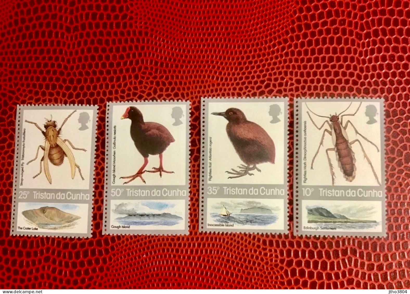 TRISTAN DA CUNHA HELENA 1986 4v Neuf MNH ** Mi 417 / 420 Insecto Insect* Pájaro Bird Pássaro Vogel Ucello Oiseau HELENE - Patrijzen, Kwartels