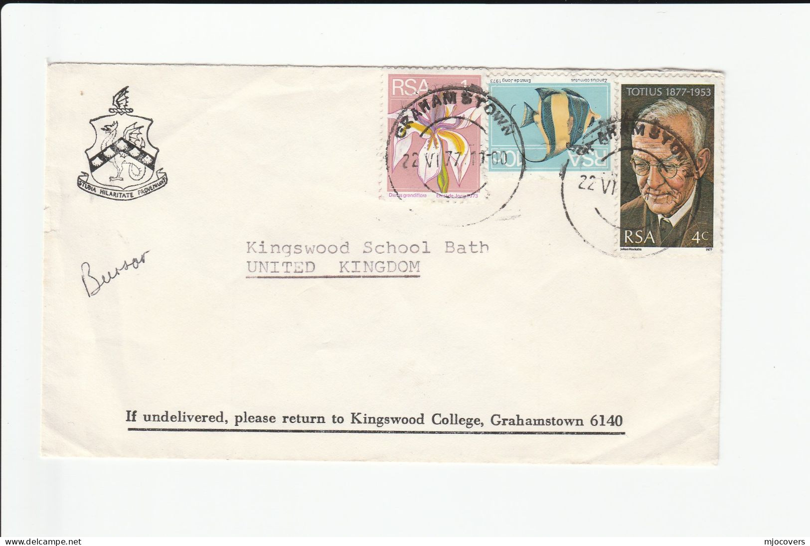 1964 -1977 SOUTH AFRICA Advert  Covers  To GB  Stamps Cover - Brieven En Documenten