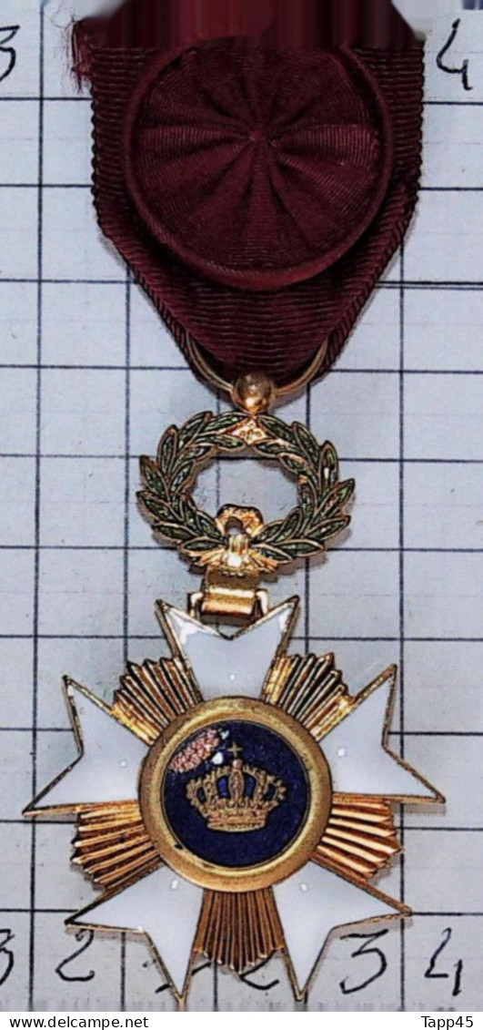 Médailles & Décorations >Order Of The Crown Ordre De La Couronne > Officer  > Réf:Cl Belge  Pl 1/6 - Bélgica