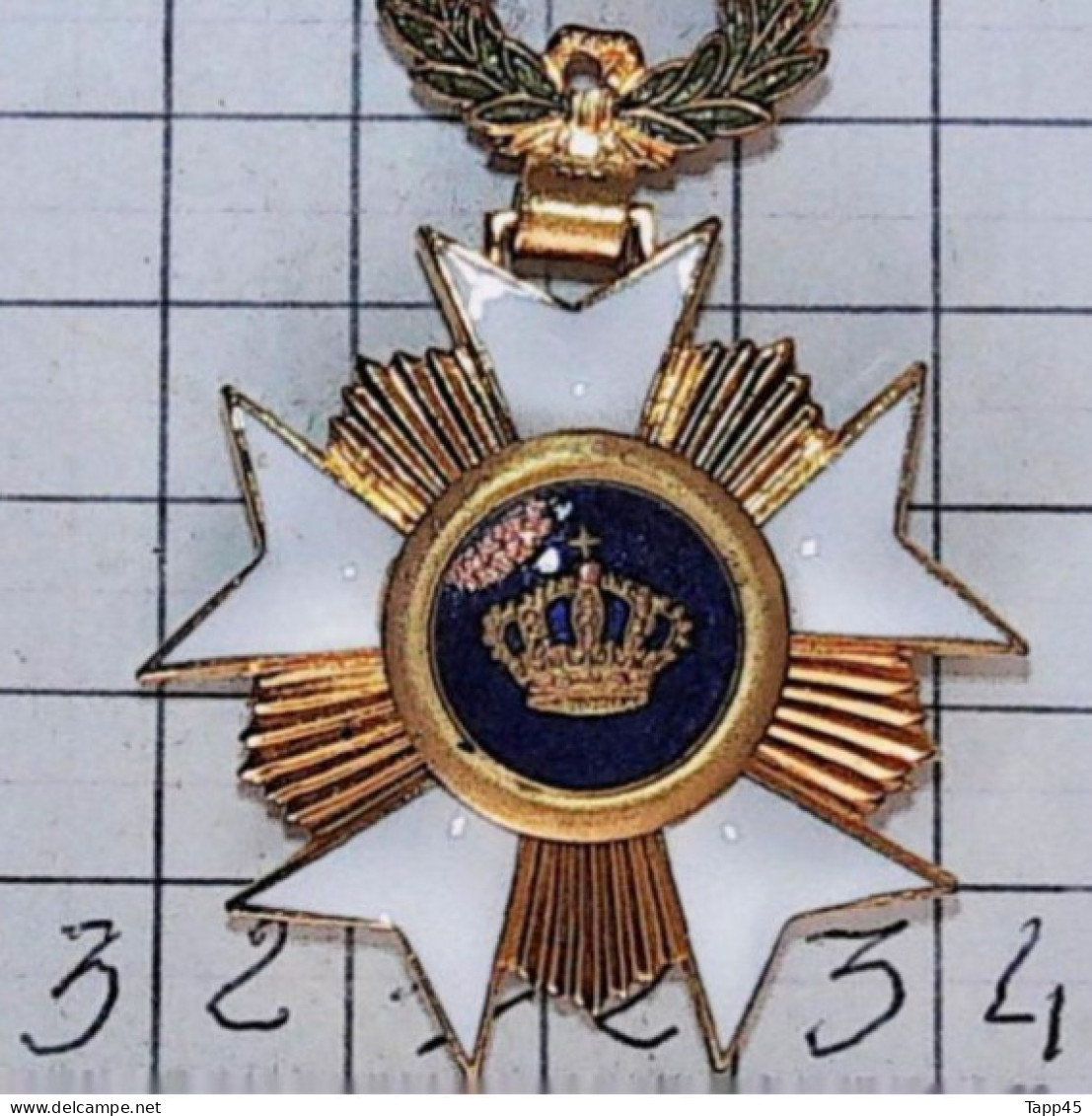 Médailles & Décorations >Order Of The Crown Ordre De La Couronne > Officer  > Réf:Cl Belge  Pl 1/6 - Belgio