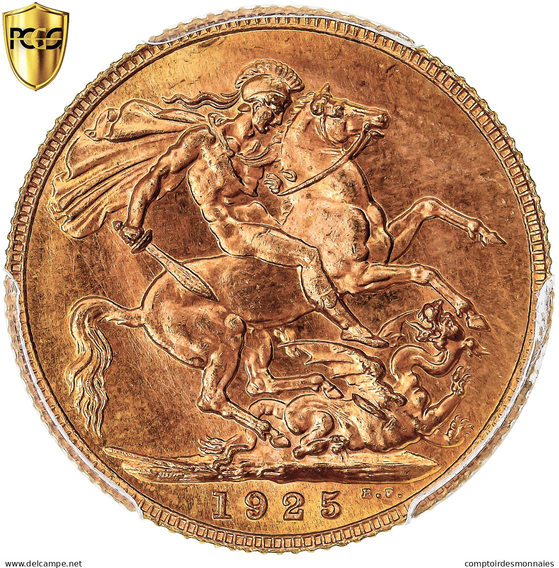 Monnaie, Grande-Bretagne, George V, Sovereign, 1925, Londres, PCGS, MS66, FDC - 1 Sovereign