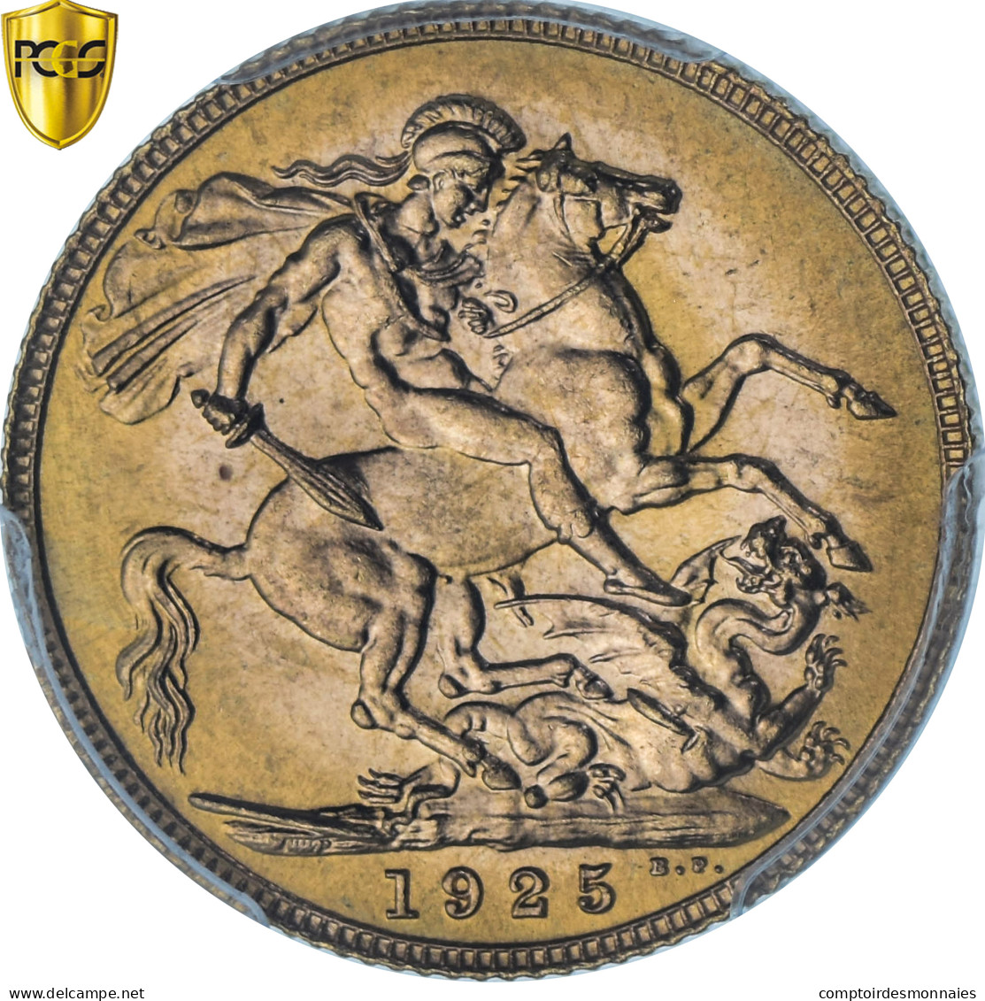 Grande-Bretagne, George V, Sovereign, 1925, Londres, Or, PCGS, MS66, KM:820 - 1 Sovereign