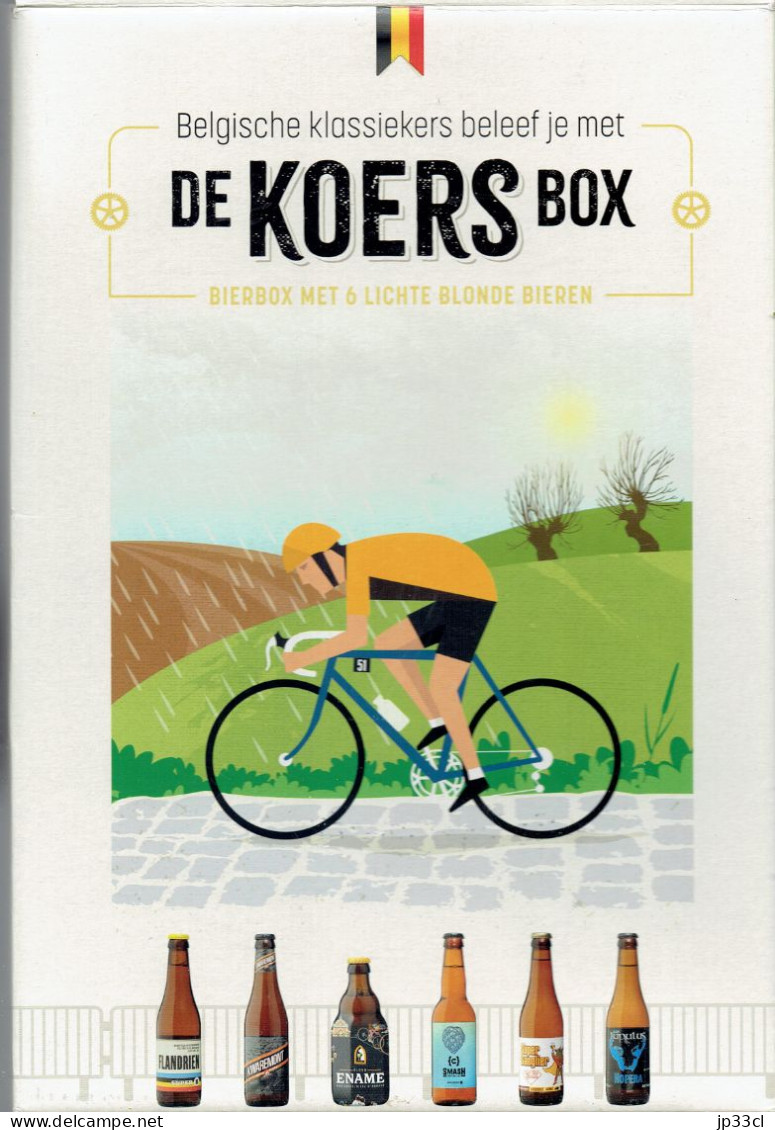 Cyclisme,Tour Des Flandres 2 Étiquettes Super 8 Flandrien Alc 6,4 % Brouwerij Haacht, Boortmeerbeek (Coffret La Course) - Bière