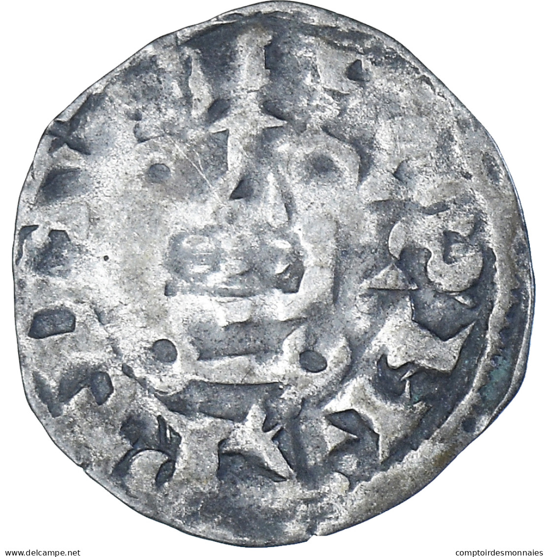 Monnaie, France, Philippe II, Denier, 1180-1223, Saint-Martin De Tours, TTB - 1180-1223 Philippe II Auguste