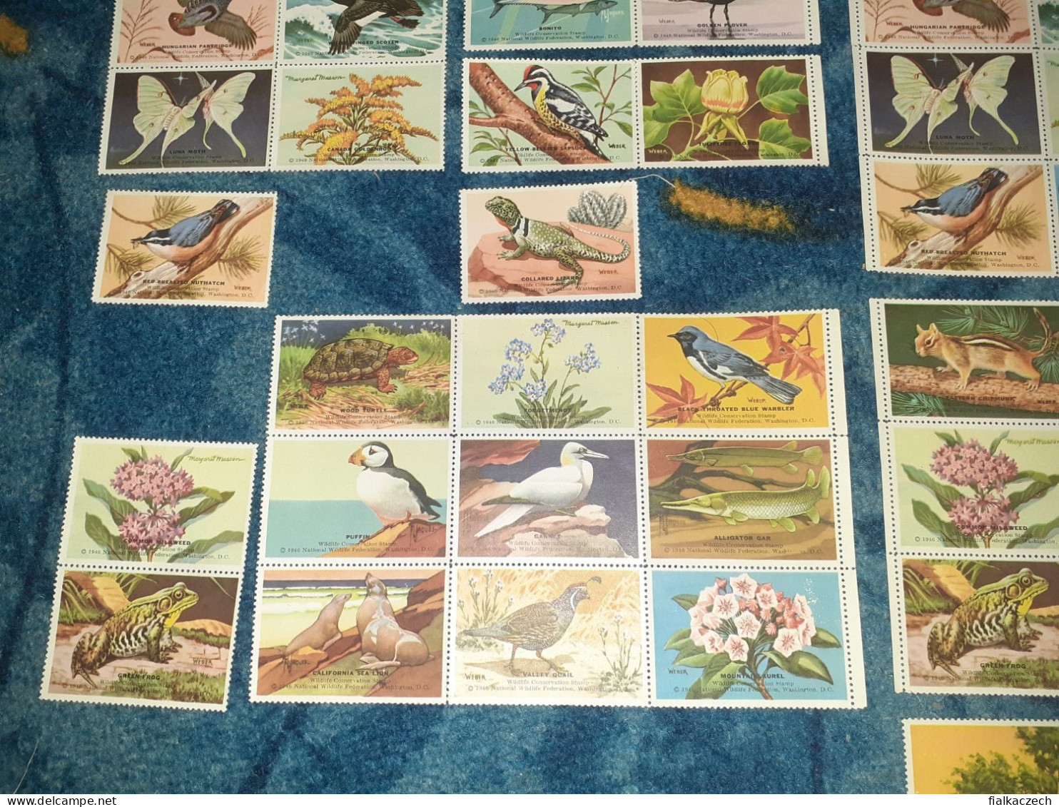 National Wildlife Conservation Stamps, Uncomplete 1946 Serie - US, United States, Washington DC, Nature, Animal, Flower - Nuevos