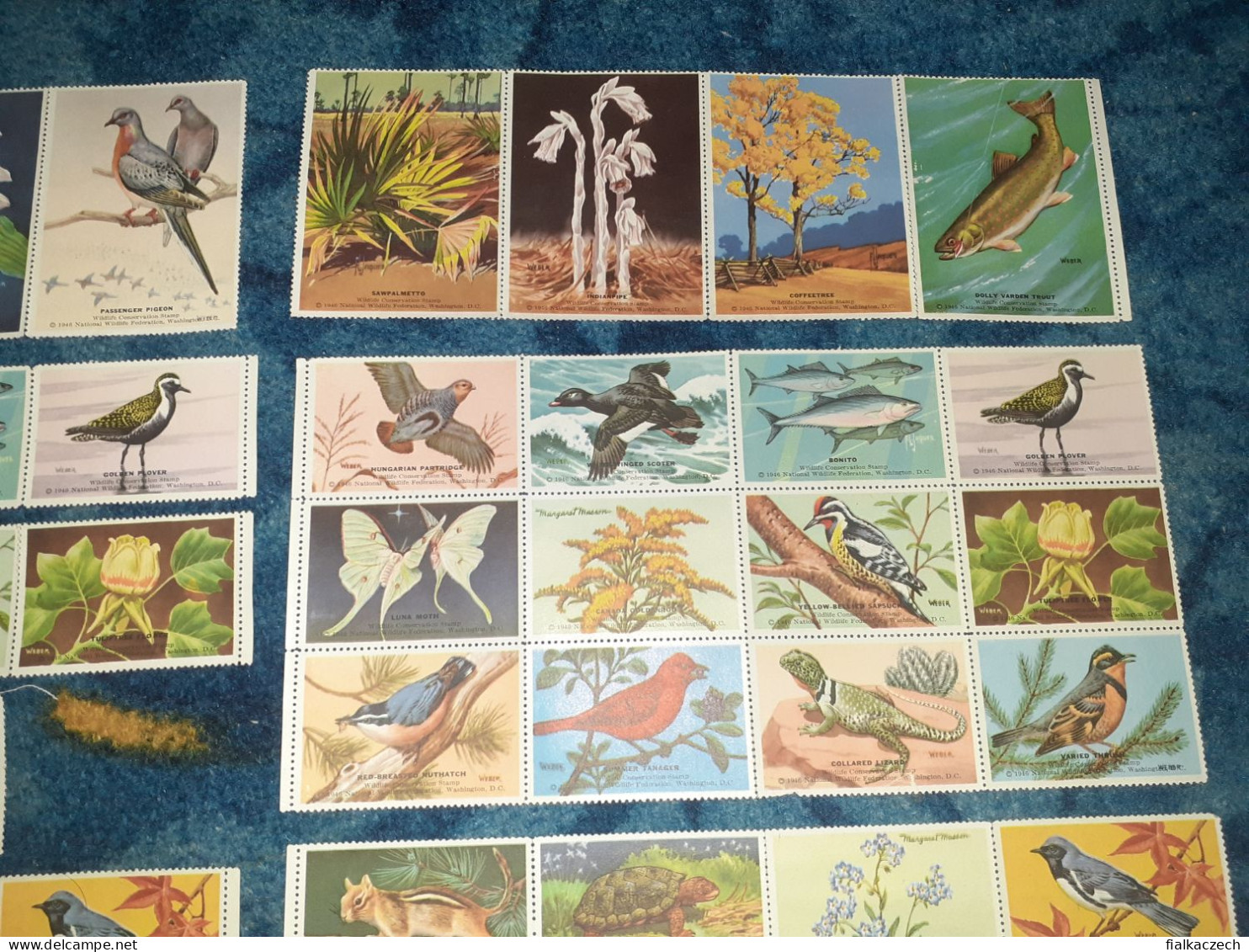 National Wildlife Conservation Stamps, Uncomplete 1946 Serie - US, United States, Washington DC, Nature, Animal, Flower - Nuevos