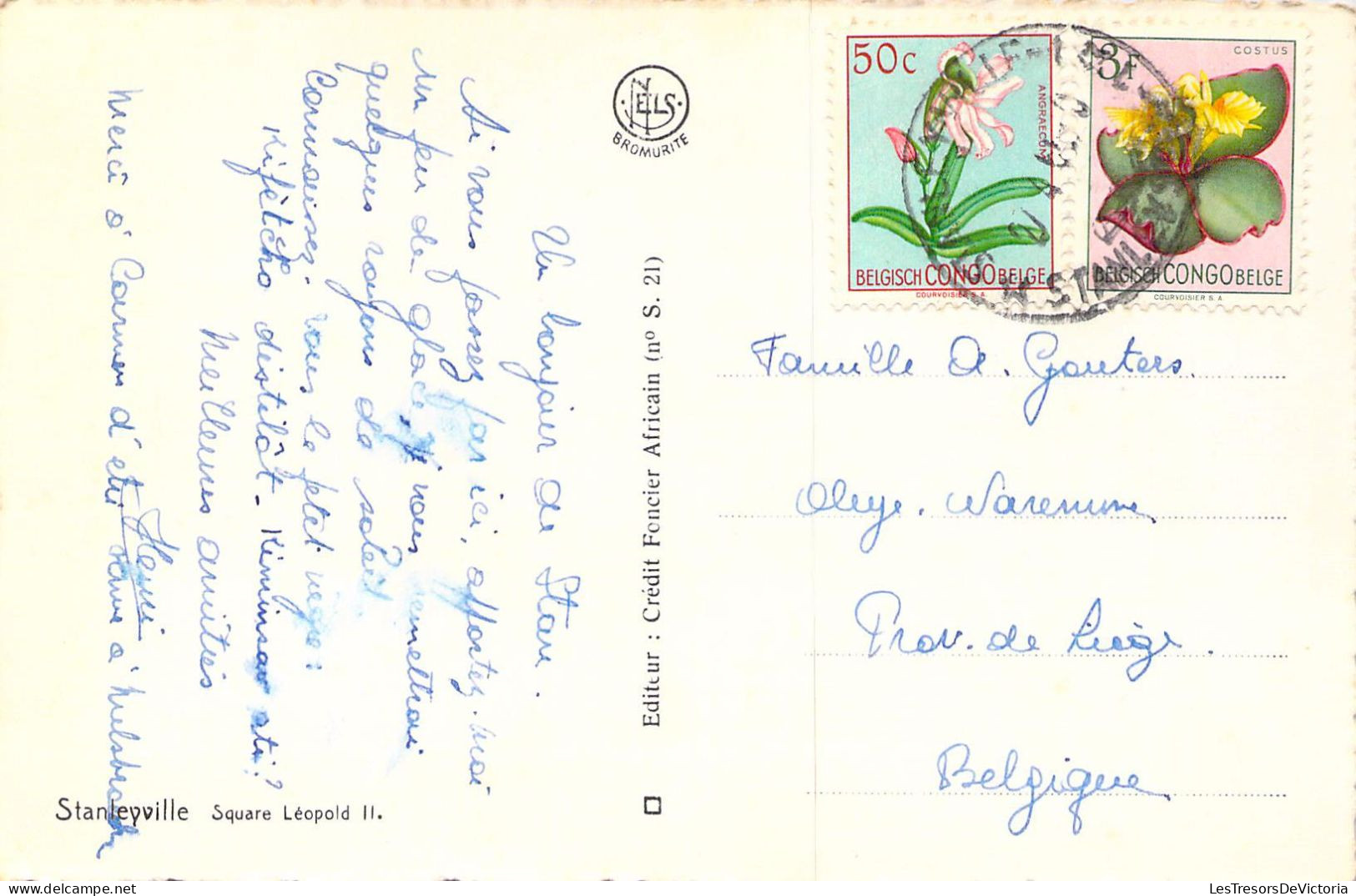 Congo Belge - Stanteville - Square Léopold II - Carte Postale Ancienne - Congo Belge