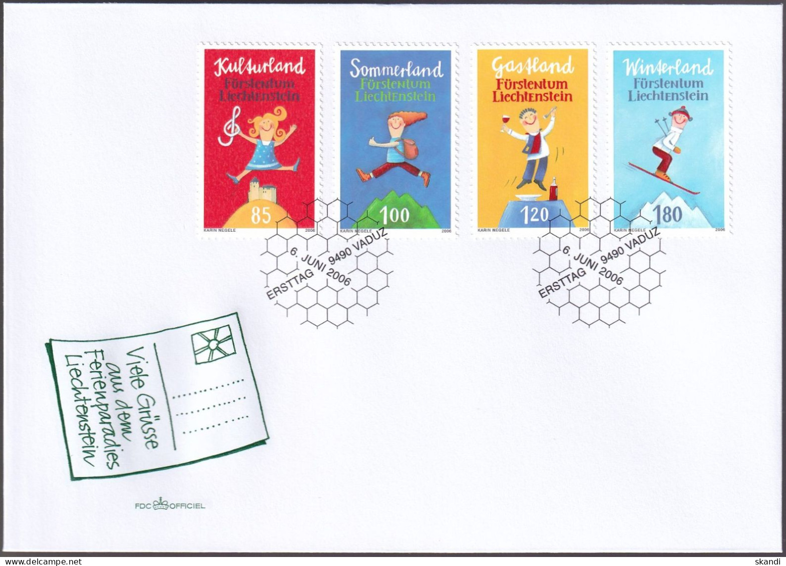 LIECHTENSTEIN 2006 Mi-Nr. 1412/15 FDC - FDC