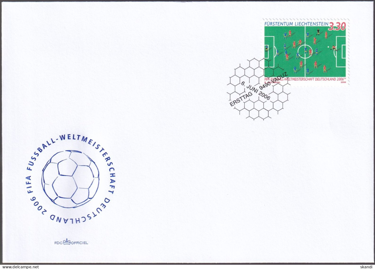 LIECHTENSTEIN 2006 Mi-Nr. 1411 FDC - FDC