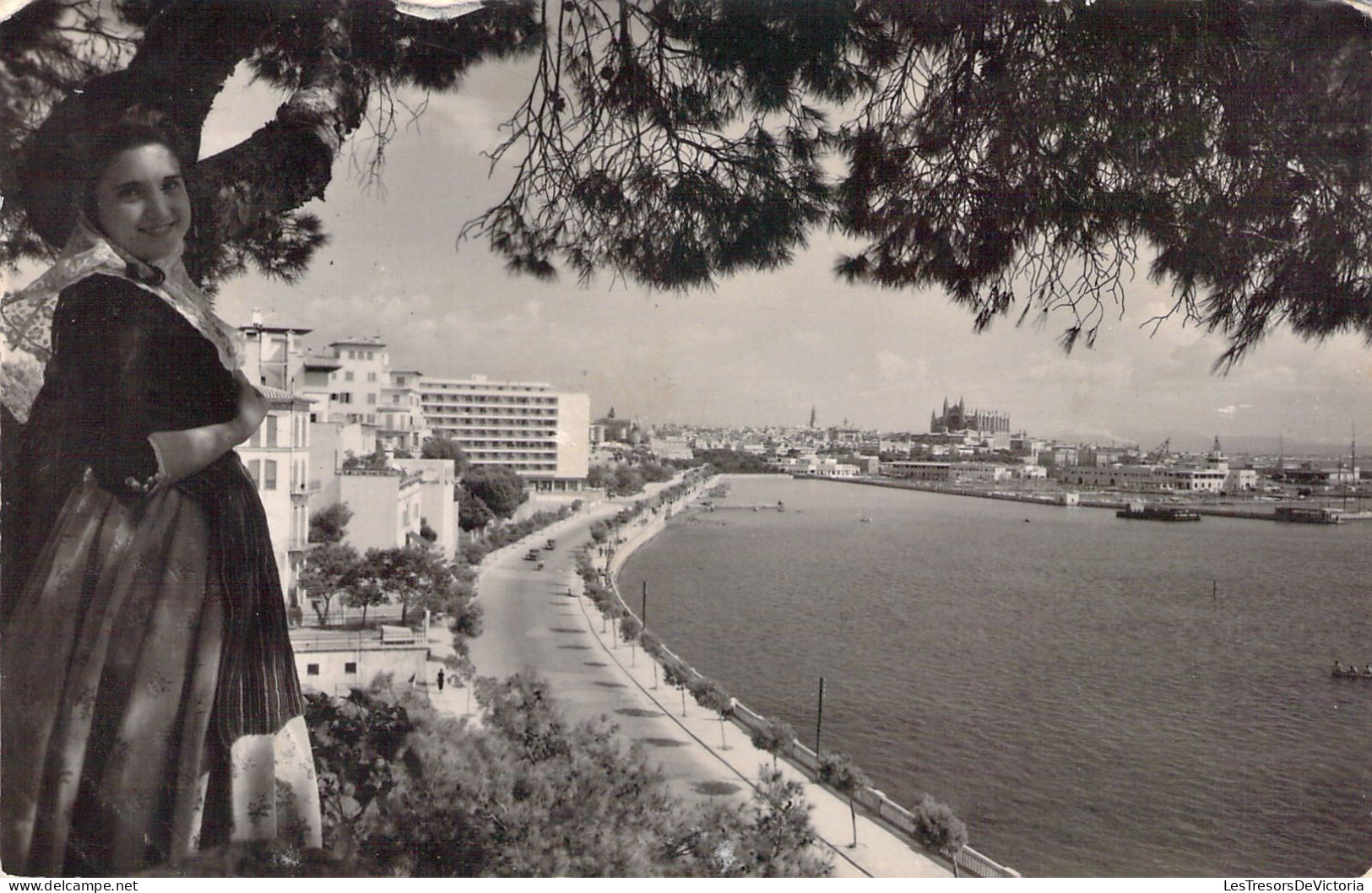 ESPAGNE - MALLORCA PALMA - El Puerto Paseo Maritimo Desde Son Armadams - Carte Postale Ancienne - Autres & Non Classés