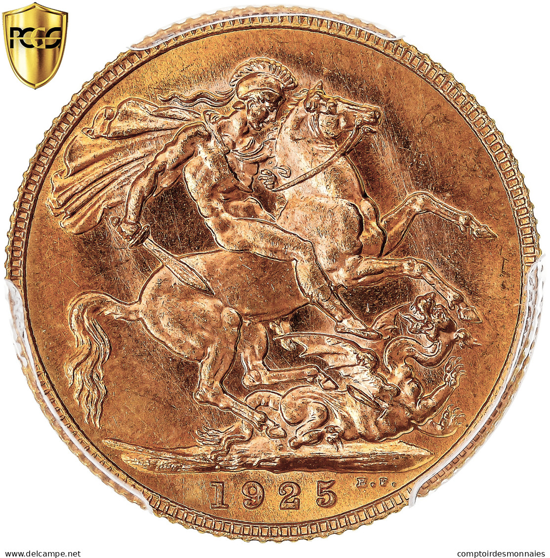 Monnaie, Grande-Bretagne, George V, Sovereign, 1925, Londres, PCGS, MS66, FDC - 1 Sovereign