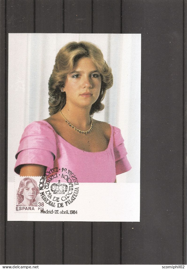 Espagne - Famille Royale  ( CM De 1984 à Voir) - Tarjetas Máxima