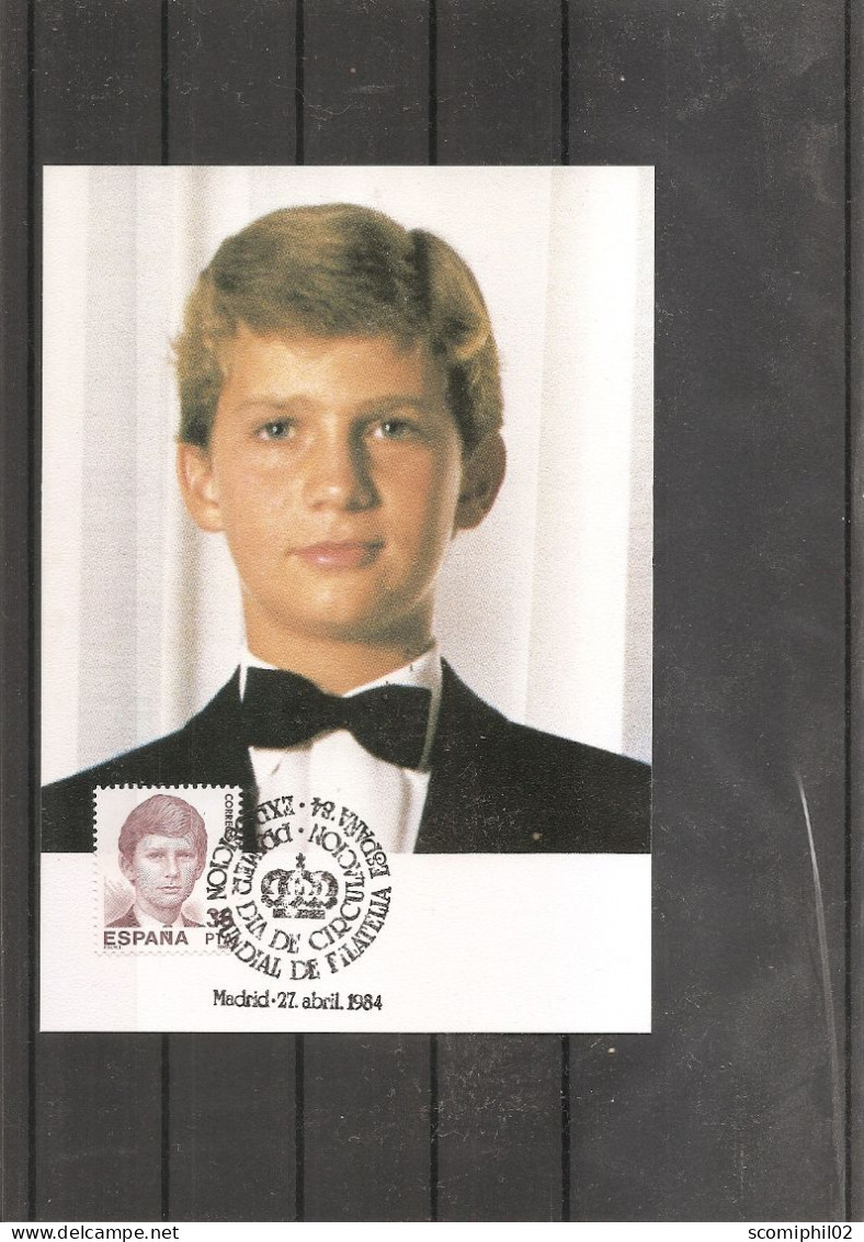 Espagne - Famille Royale  ( CM De 1984 à Voir) - Tarjetas Máxima