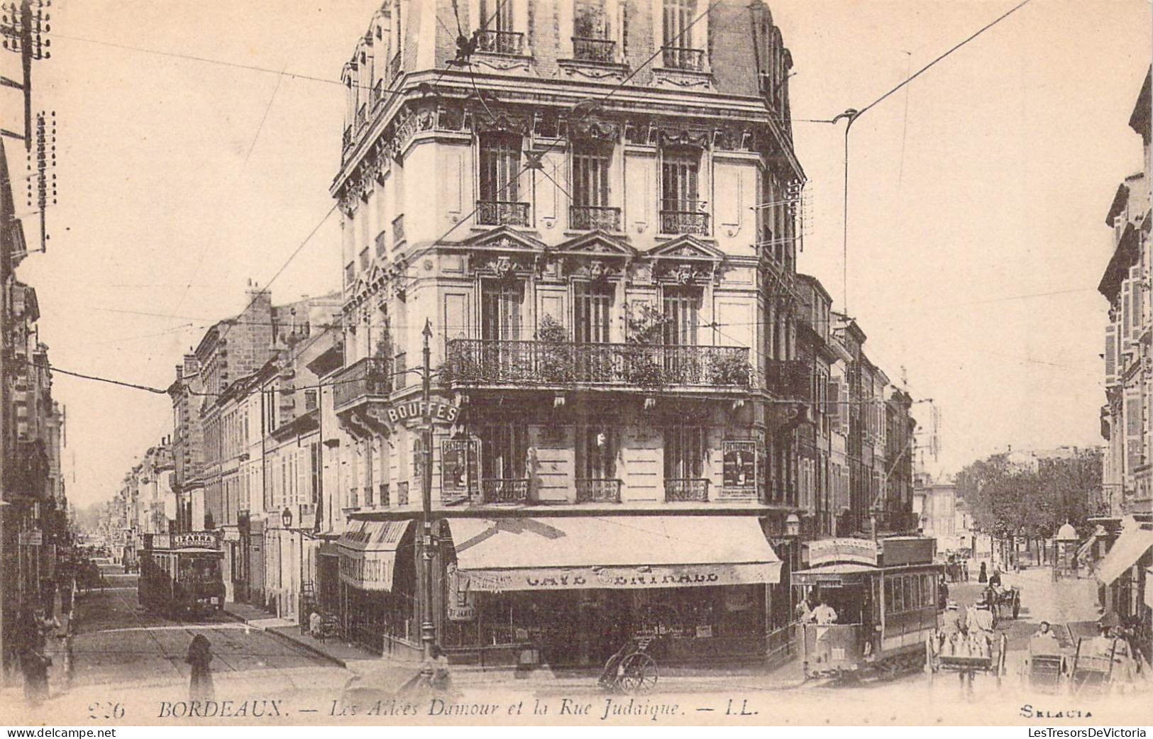 FRANCE - 33 - BORDEAUX - Les Allées Dannour Et La Rue Judaique - LL - Carte Postale Ancienne - Bordeaux