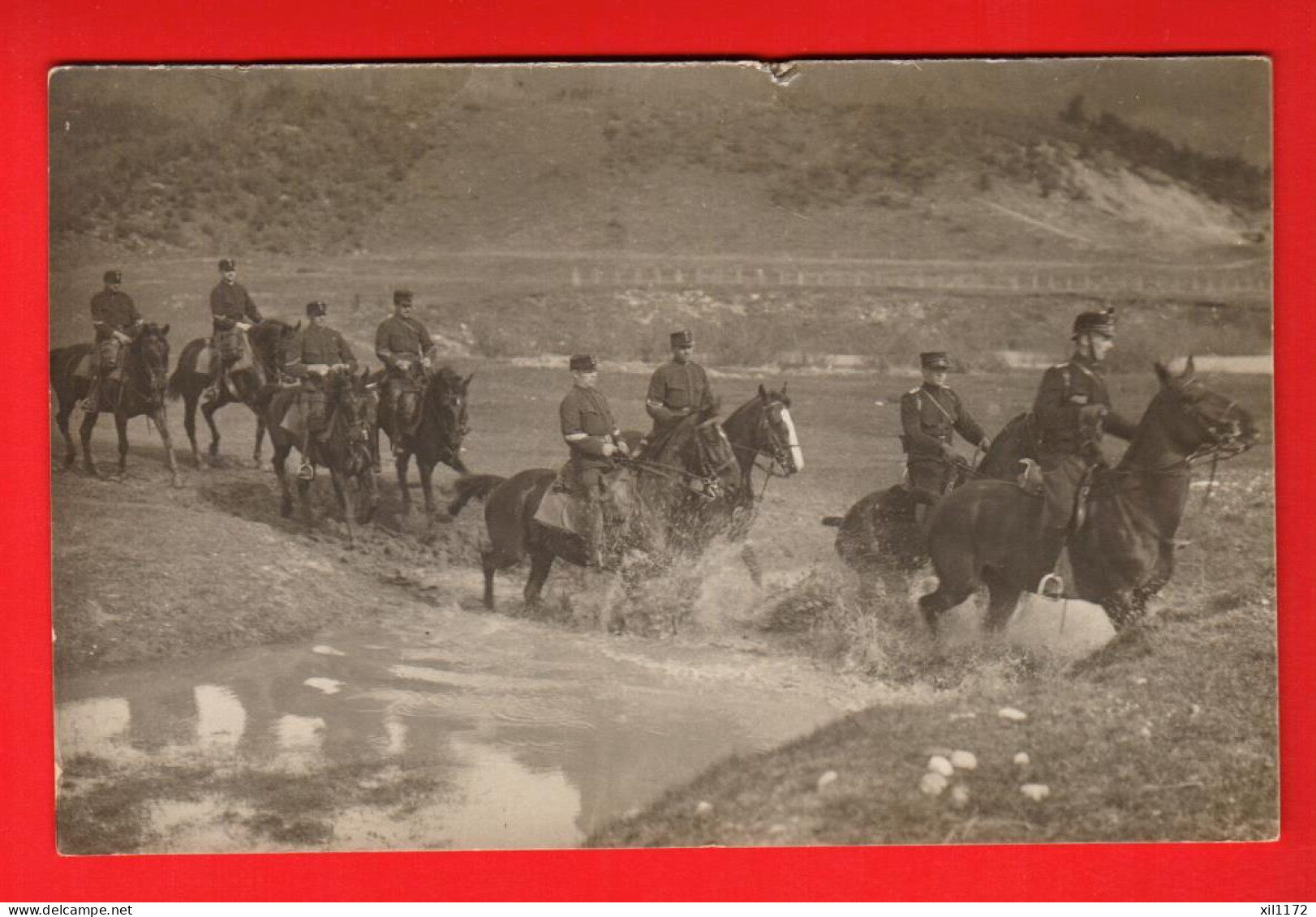 ZWF-14 Caserne De Bière Dragons à L'exercice  Mention  Avril 1914  Militaires Militär Photo Widmer-Ruger Bière - Bière