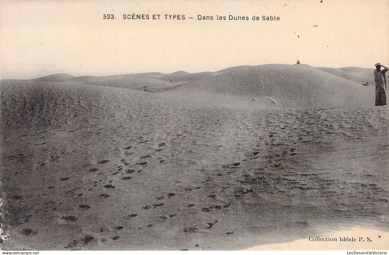 ALGERIE - Scènes Et Types - Dans Les Dunes De Sable - Carte Postale Ancienne - Plaatsen