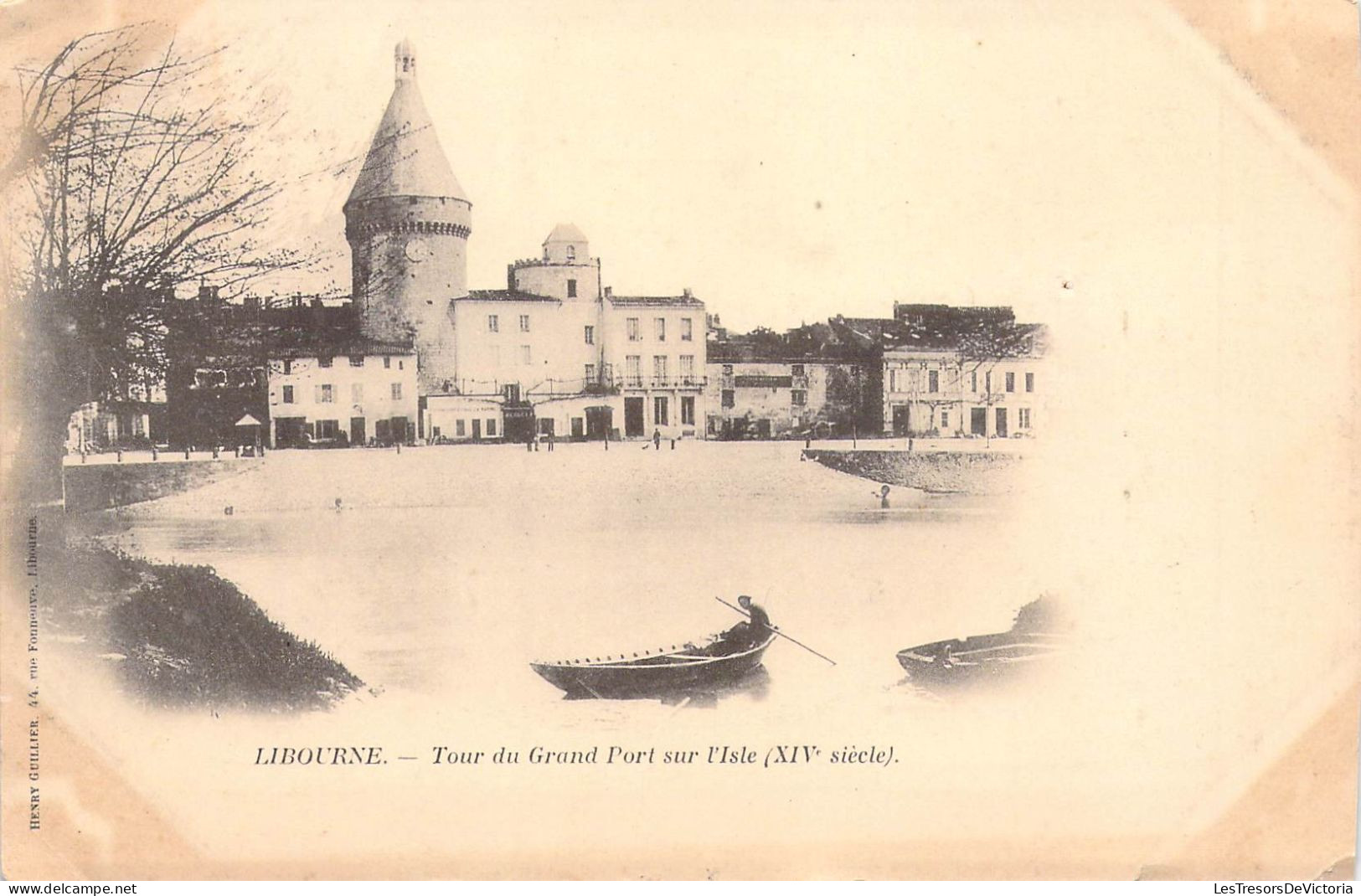 FRANCE - 33 - LIBOURNE - Tour Du Grand Port Sur L'Isle XIVe Siècle - Carte Postale Ancienne - Libourne