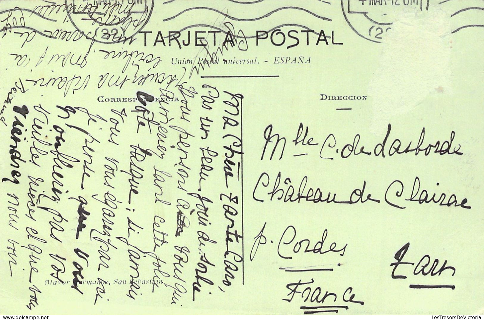 ESPAGNE - SAN SEBASTIAN - Torreon De Ygueldo - Carte Postale Ancienne - Sonstige & Ohne Zuordnung