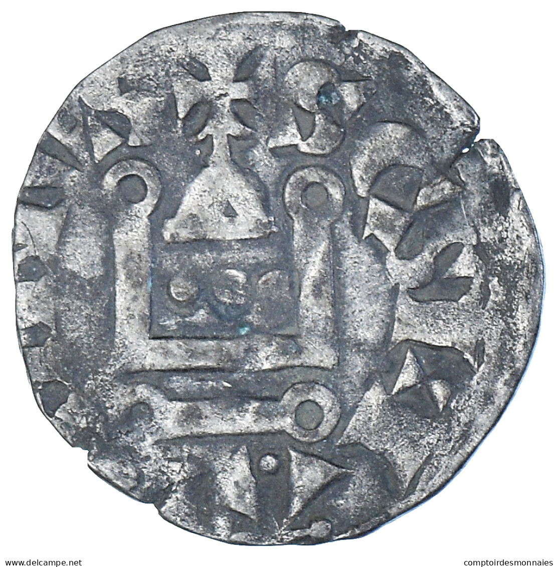 Monnaie, France, Philippe II, Denier, 1180-1223, Saint-Martin De Tours, TTB+ - 1180-1223 Philipp II. August 