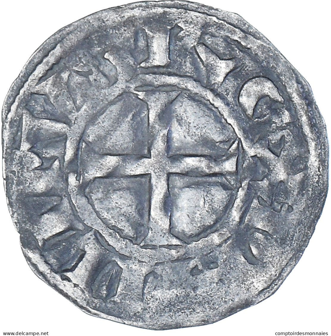 Monnaie, France, Philippe II, Denier, 1180-1223, Saint-Martin De Tours, TTB - 1180-1223 Filippo II Augusto