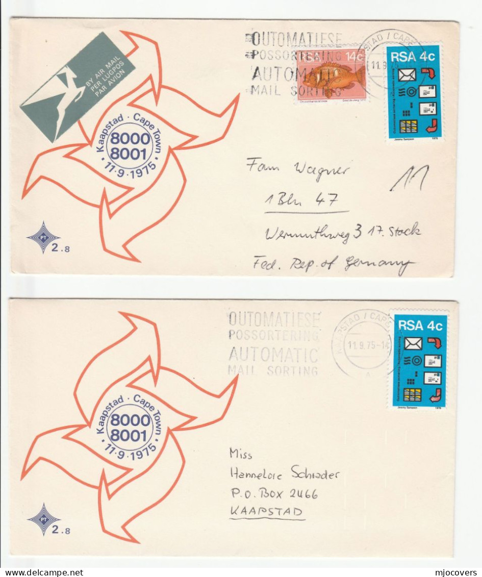 Postal Mechanisation  FDC & UPRATED FDC  South Africa Stamps - FDC