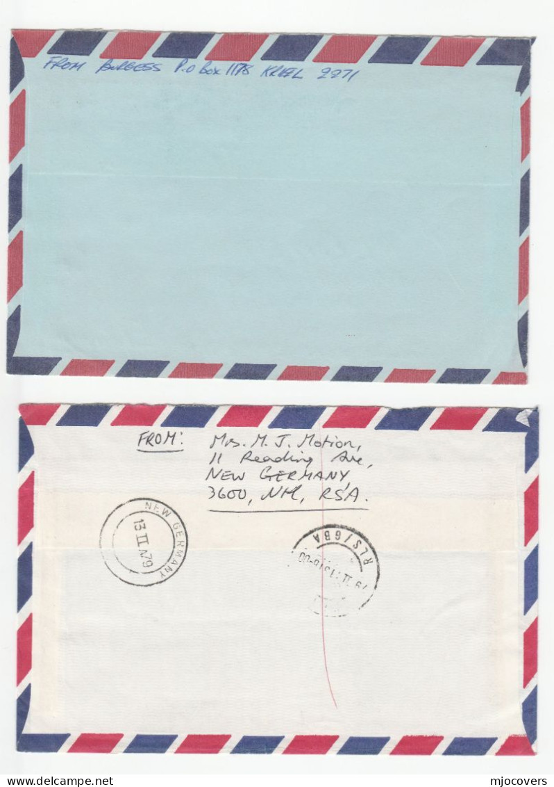 1979 - 1981 SOUTH AFRICA  EXPRESS  Air Mail COVERS  To GB  Cover FLOWER Stamps Express Label Cover - Covers & Documents