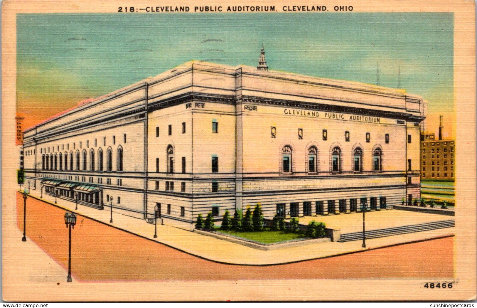 Ohio Cleveland The Cleveland Public Auditorium 1940 - Cleveland