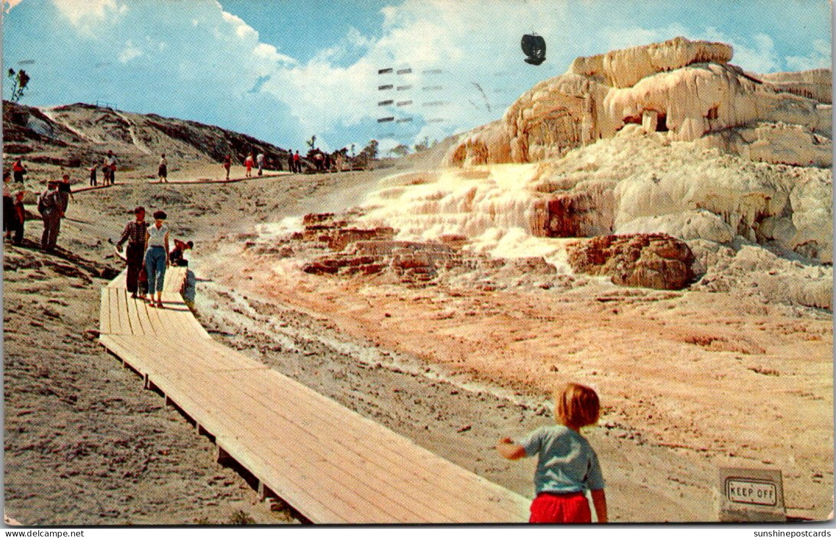 Yellowstone National Park Minerva Terrace 1960 - Parques Nacionales USA