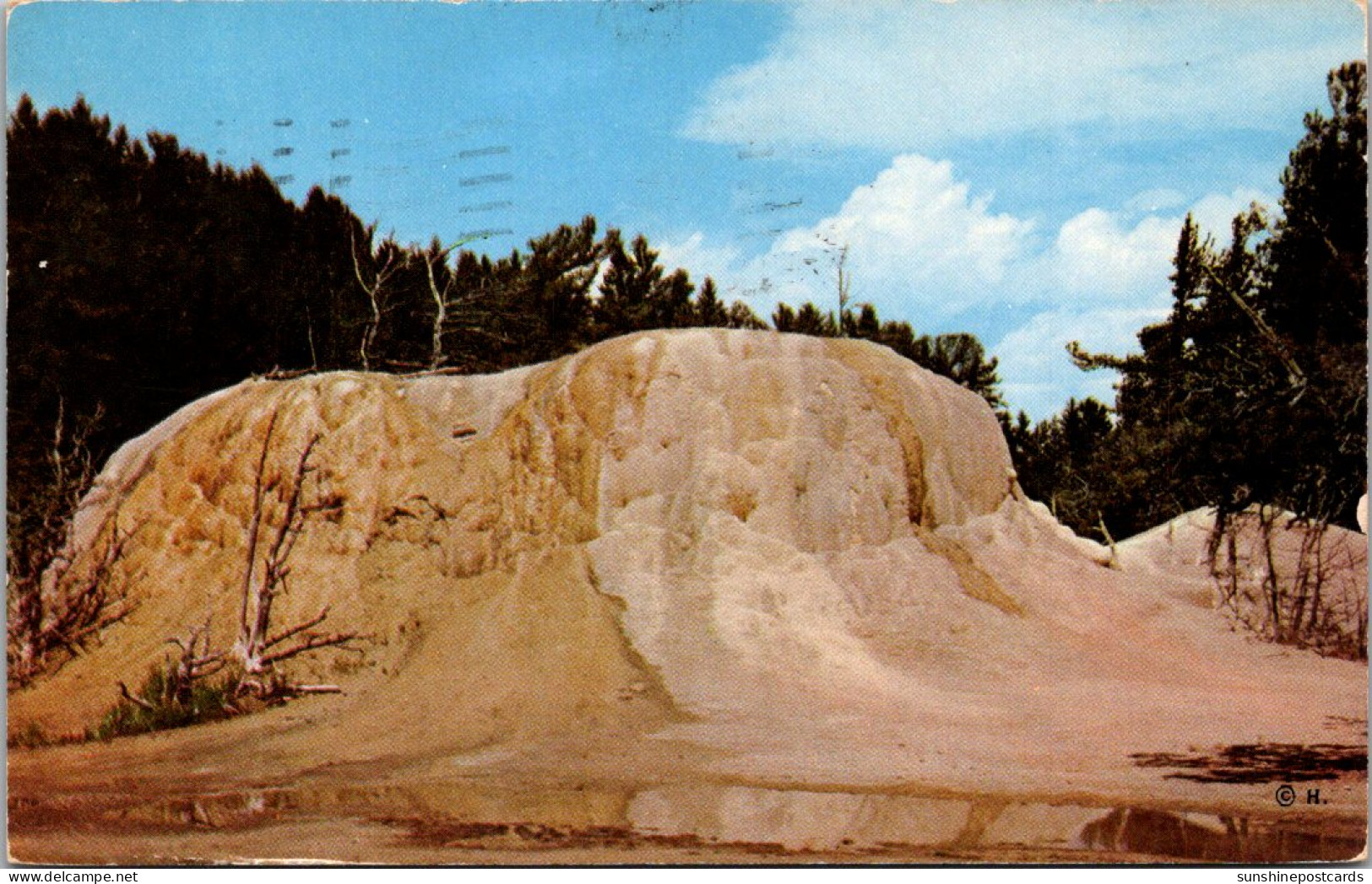 Yellowstone National Park Orange Spring Mound 1954 - USA National Parks