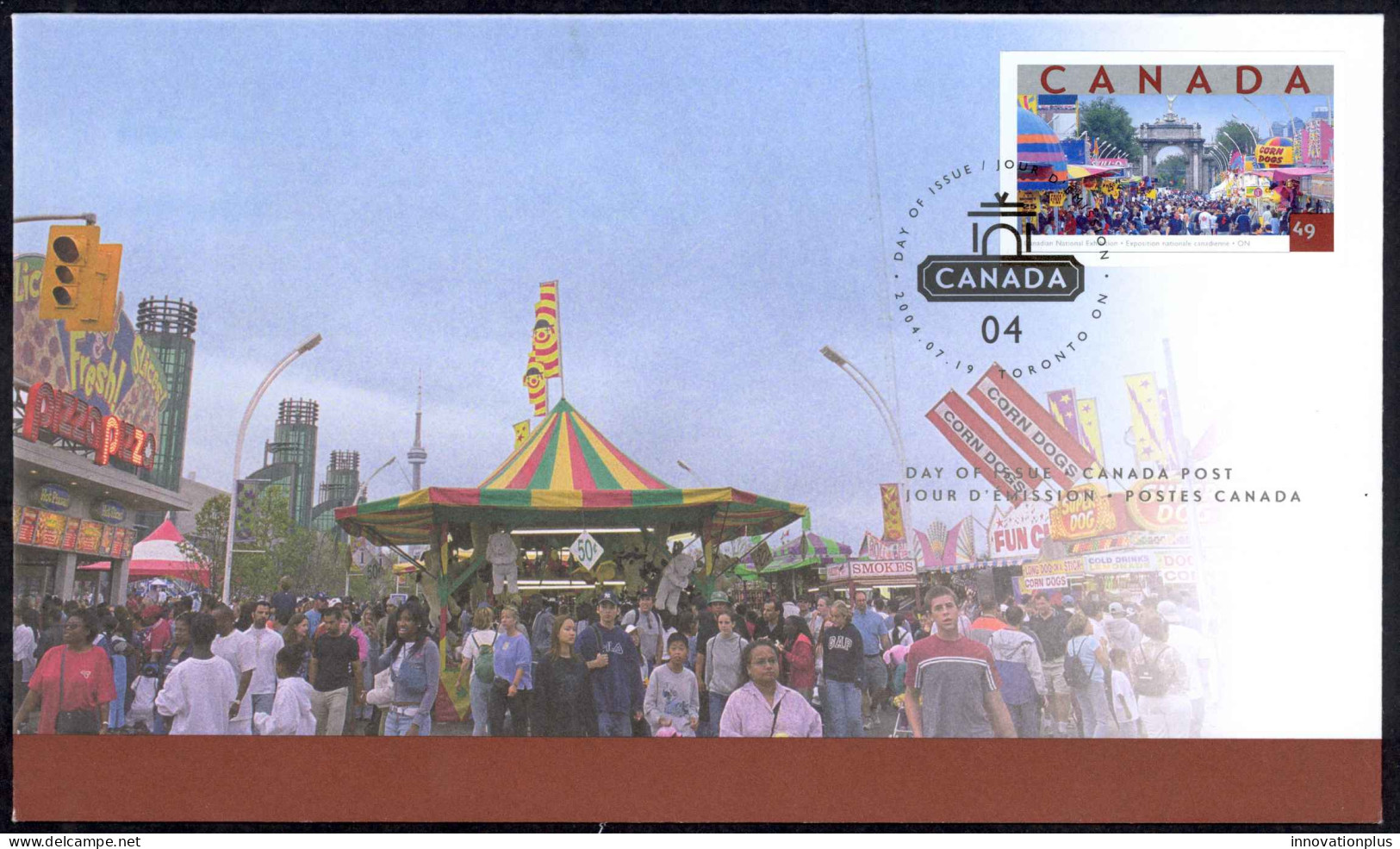 Canada Sc# 2023 FDC (a) 2004 7.19 Canadian National Exhibition - 2001-2010