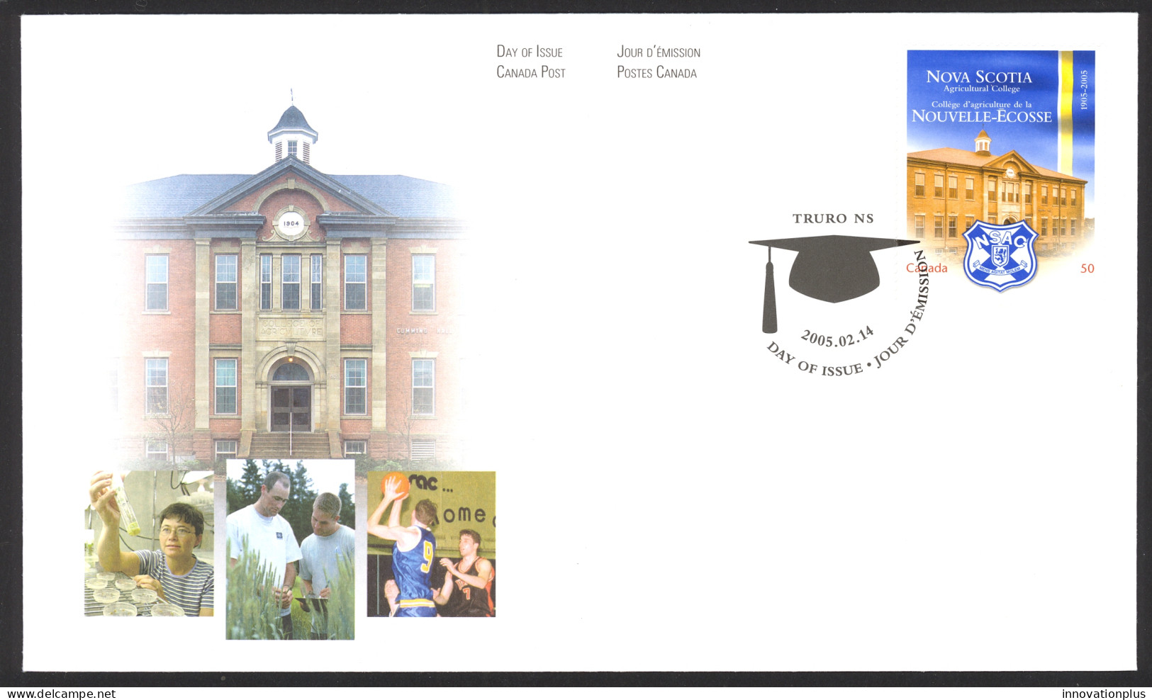 Canada Sc# 2089 FDC Single 2005 02.14 Nova Scotia Agricultural College - 2001-2010