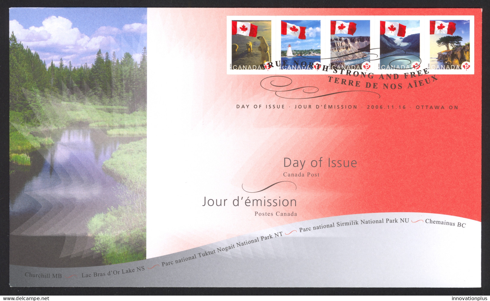 Canada Sc# 2189-2193 FDC Combination 2006 11.16 Flag Over Canada - 2001-2010