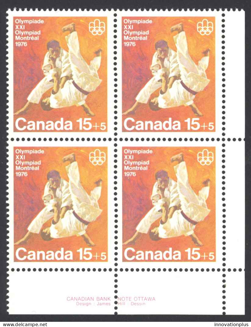 Canada Sc# B9 MH PB LR 1975 15+5c Combat Sports - Neufs