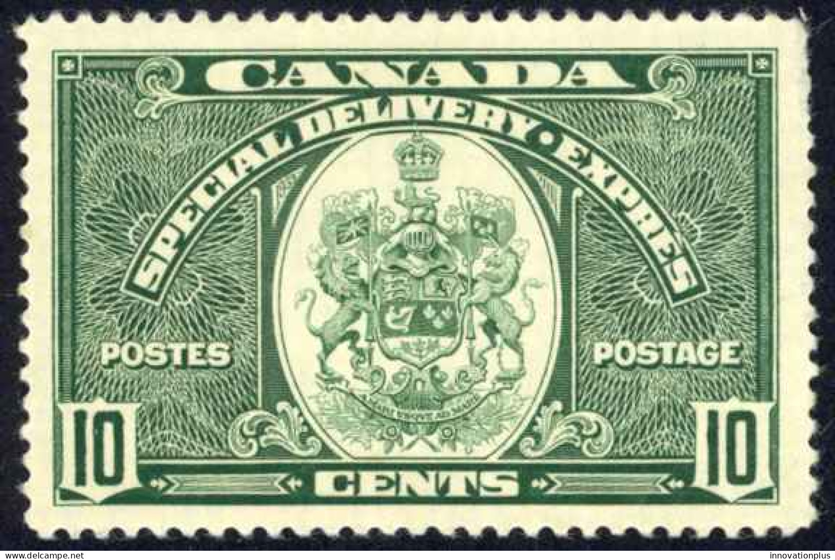 Canada Sc# E7 MH (b) 1939 10c Dark Green Special Delivery - Special Delivery