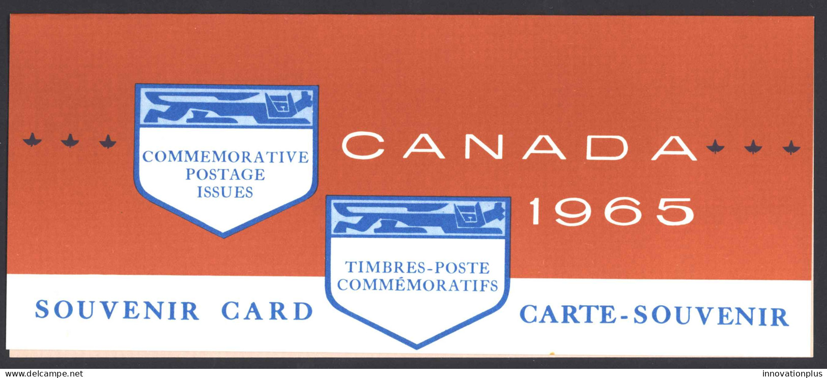 Canada Post Souvenir Card Sc# 7 Mint 1965  - Jahressätze Der Kanad. Post