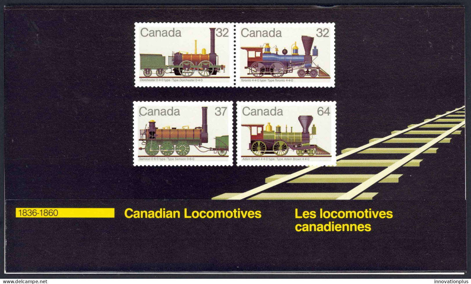 Canada Post Thematic Sc# 22 Mint 1983 Locomotives 1836-1860 - Estuches Postales/ Merchandising